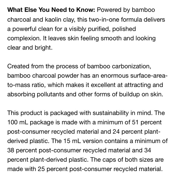 NEW FULL SIZE CLINIQUE ALL ABOUT CLEAN 2in1 CHARCOAL MASK+SCRUB 100ml - Picture 8 of 9